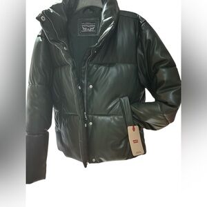 Levi's Women's Dark Green Puffer Jacket